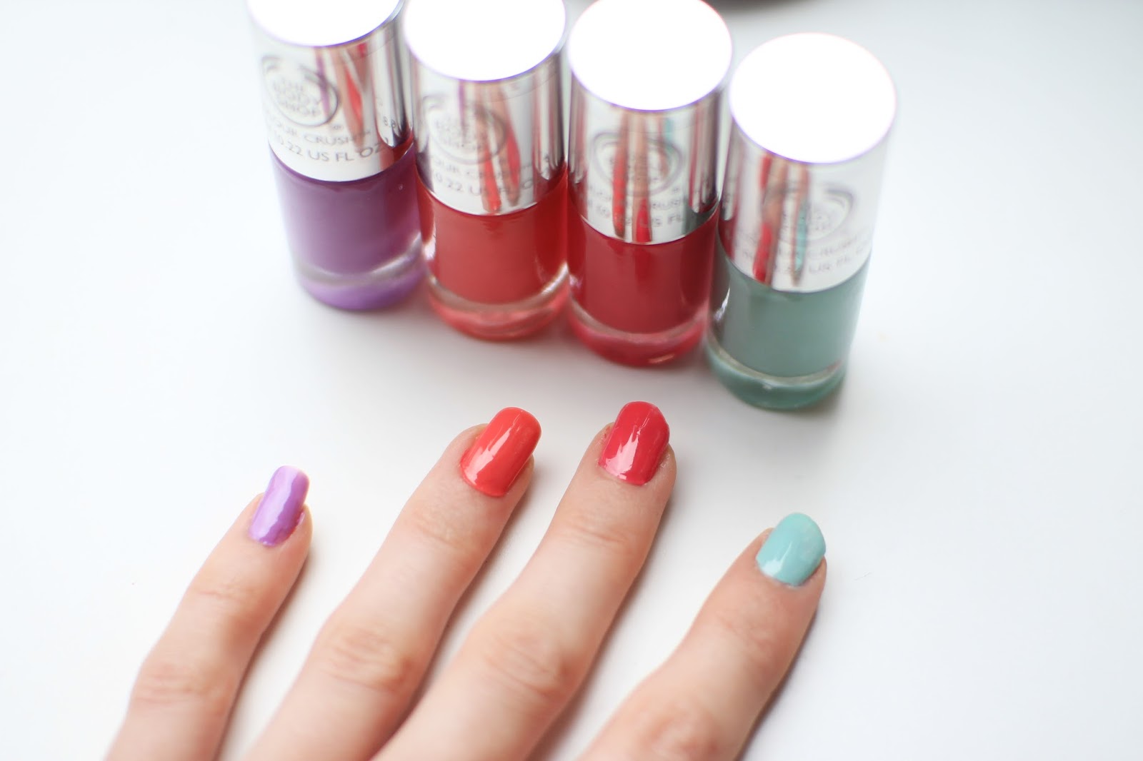 The Body Shop Colour Crush Nail Polishes Inthefrow