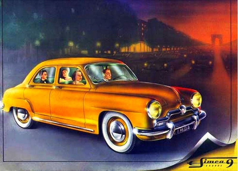 The Simca Aronde was built from 1951 to 1955 The first series 9 Aronde