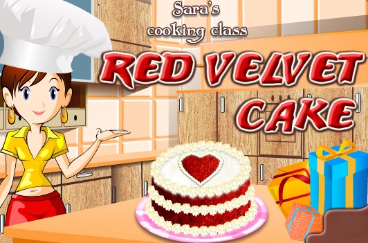 Jogo Fazendo bolo de veludo vermelho online. Jogar gratis