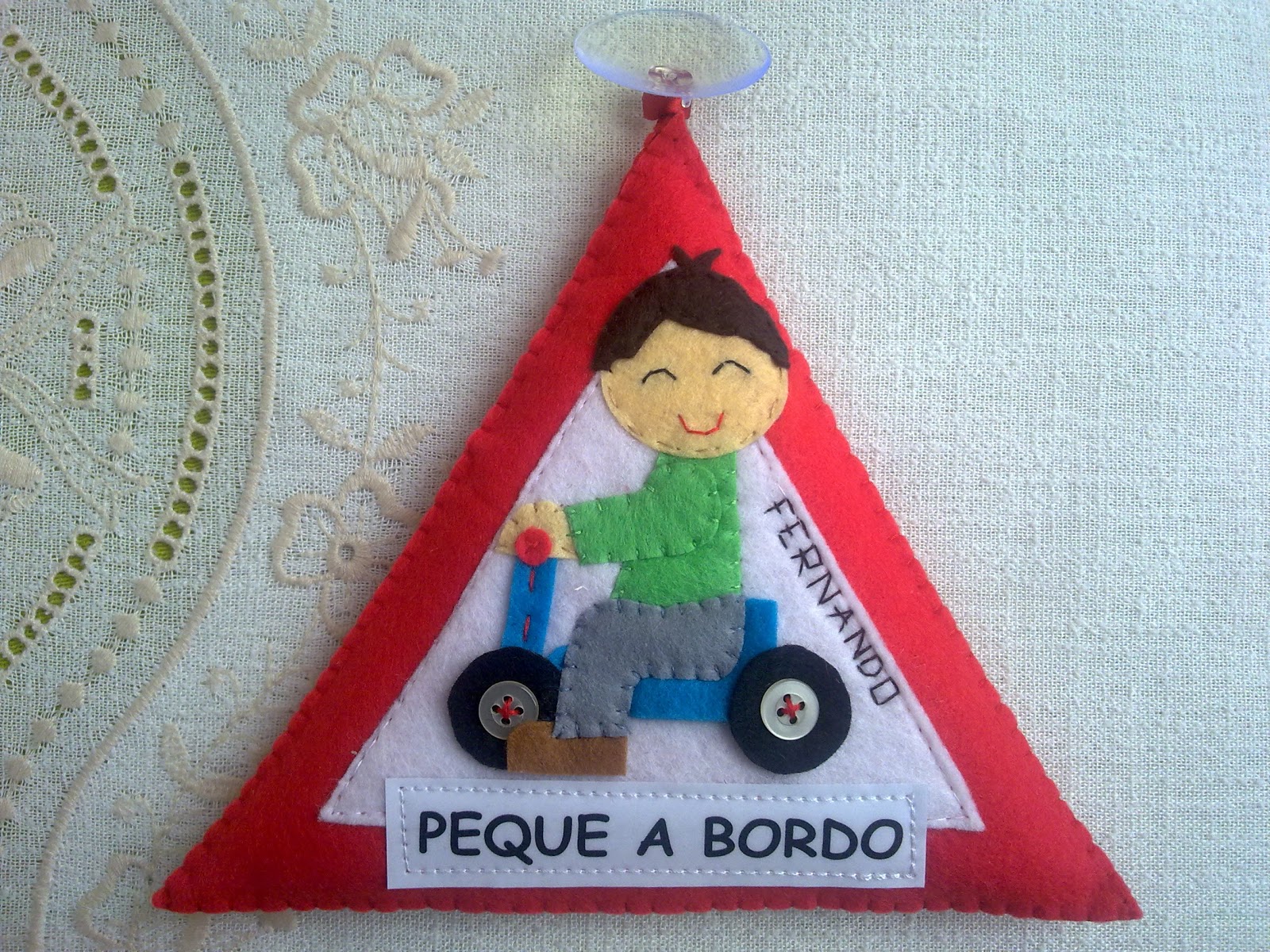 Mi Rincón de Fieltro: Triángulos para auto...