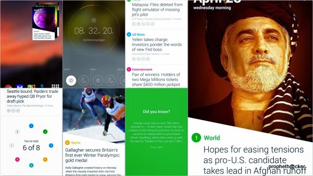 New News Android app with Strip View names Yahoo News Digest 
