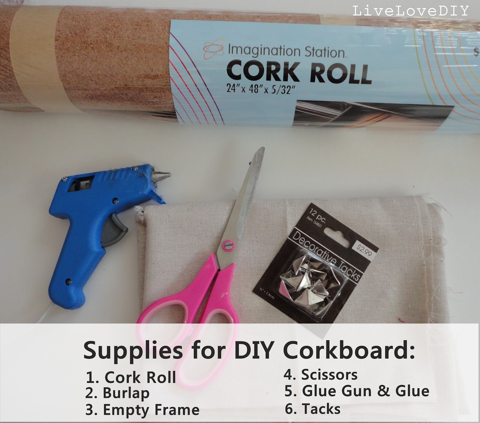 Livelovediy Diy Corkboard Jewelry Organizer