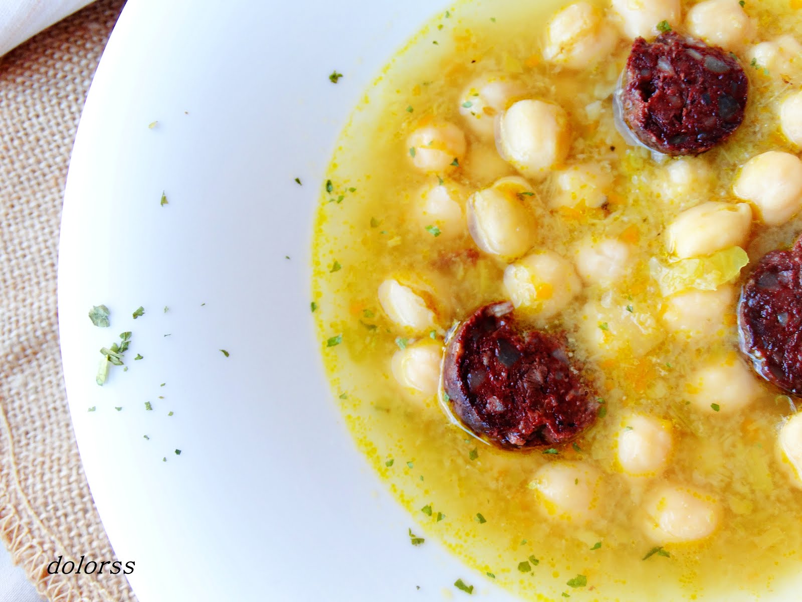 Blog de cuina de la dolorss Garbanzos con col (Olla Rápida)