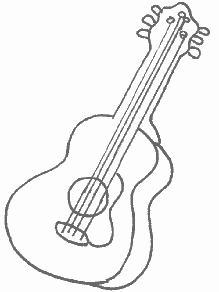 Coloring Pages for Kids: Guitar Coloring Pages for Kids