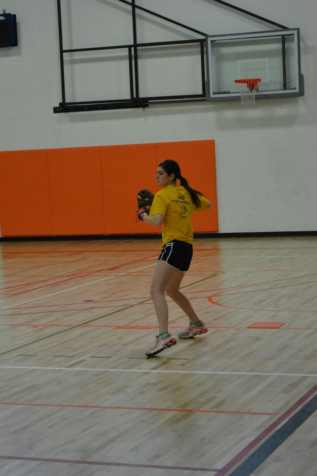 TEAM TOBA SOFTBALL Indoor Practice Candids