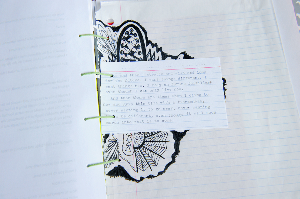 Paper Raindrops Finished art journal & book binding DIY!