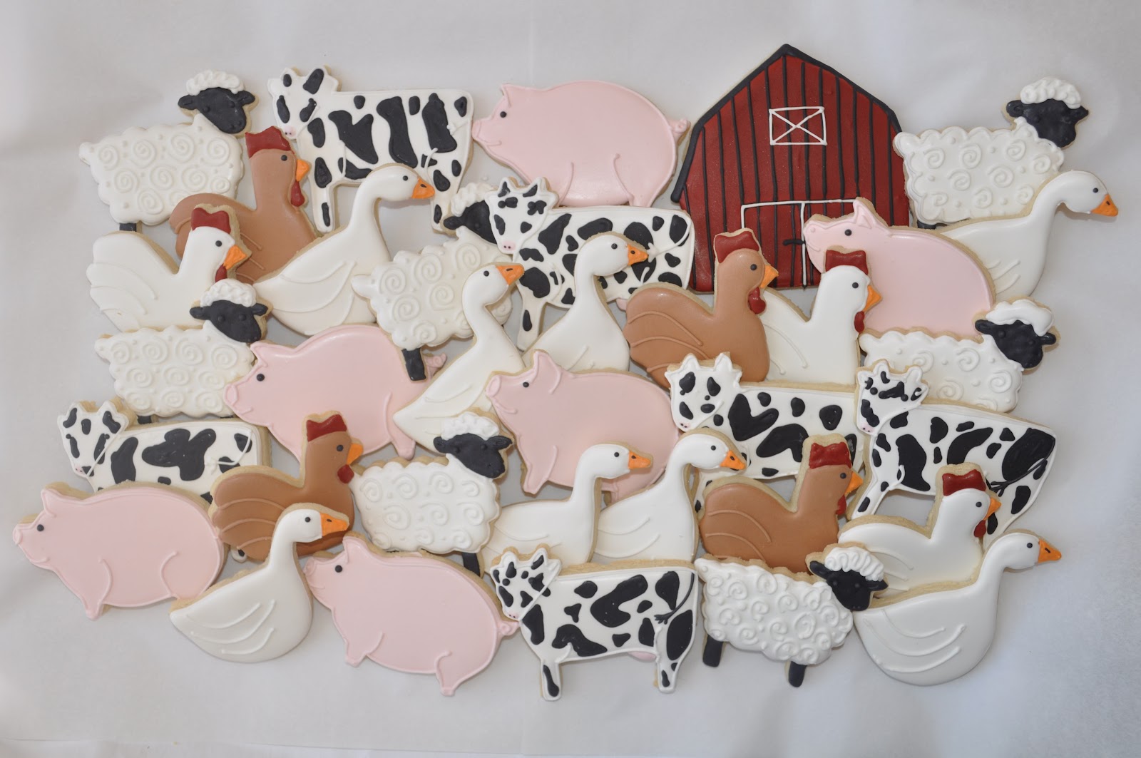 Farm Cookies decorated with Royal icing Suz Daily