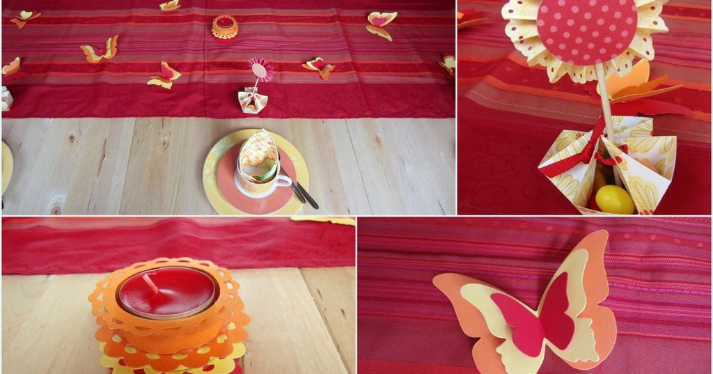 Eri's Kreativwerkstatt: Tischdeko mit selbst gemachtem Designerpapier