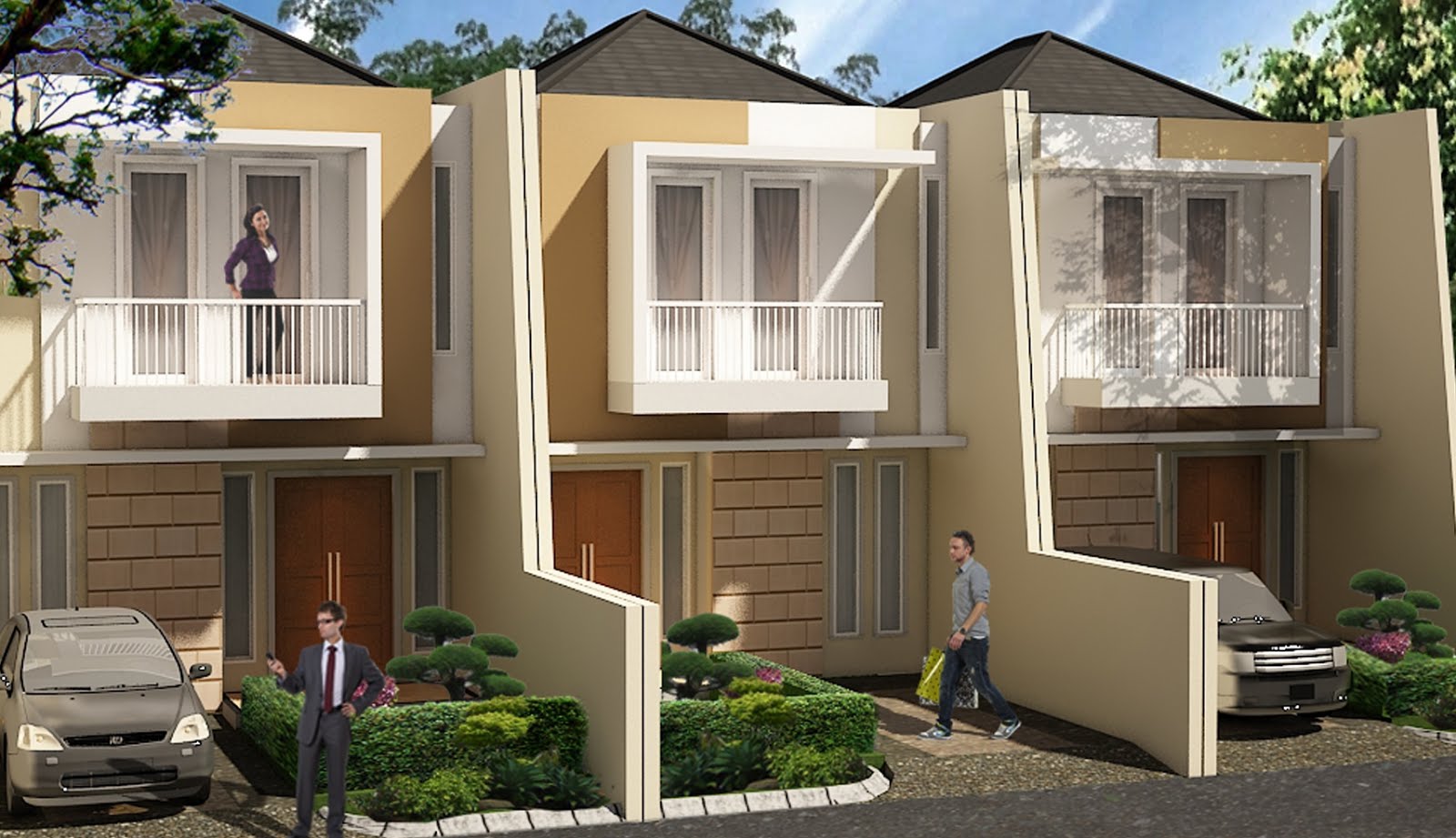 Desain Townhouse Green House Cinangka RenovSmart Desain & Konstruksi