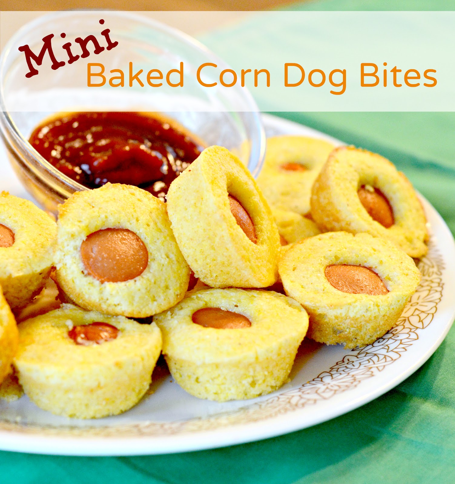 Mini Baked Corn Dogs — Bless this Mess