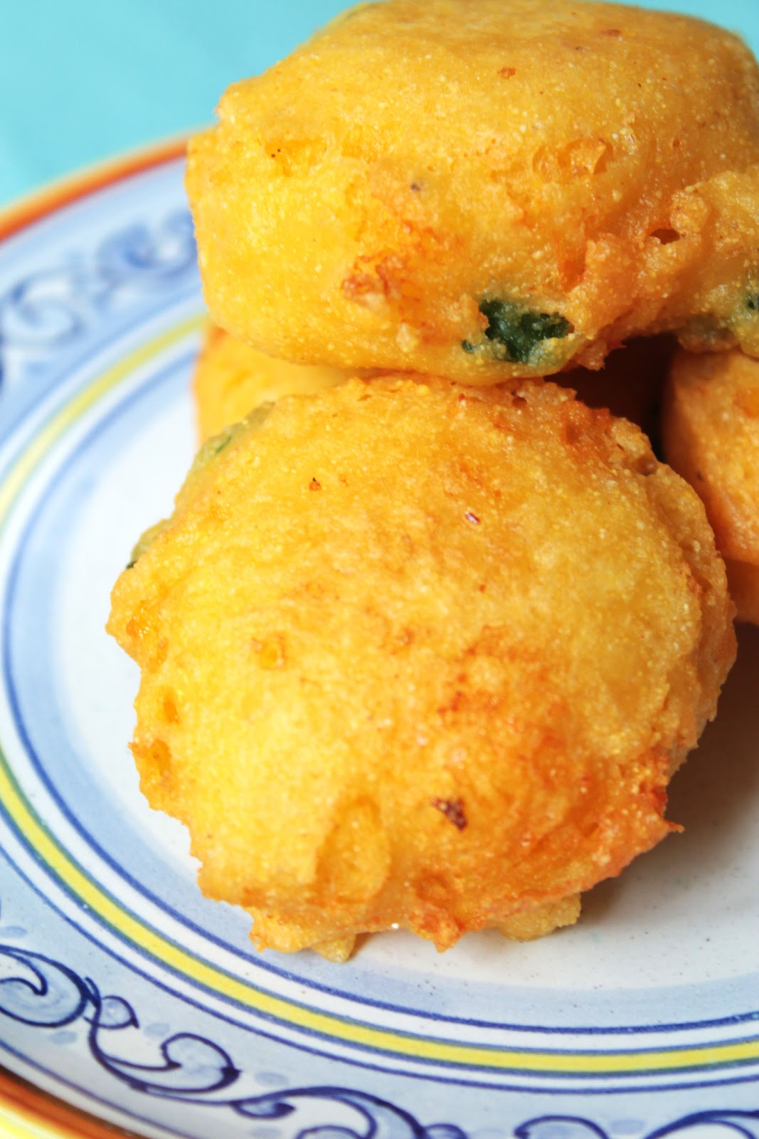 Food Nasty Mardi Gras Cornbread Fritters with a Sazerac Cocktail!!