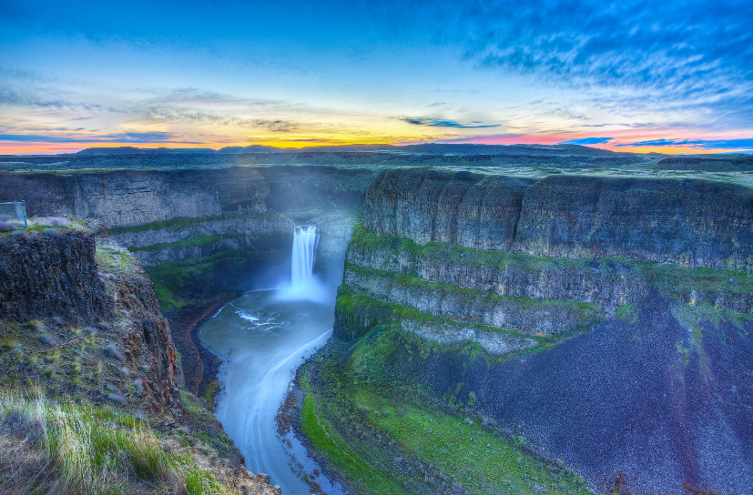 Blue Heart Palouse Falls State Park Washington