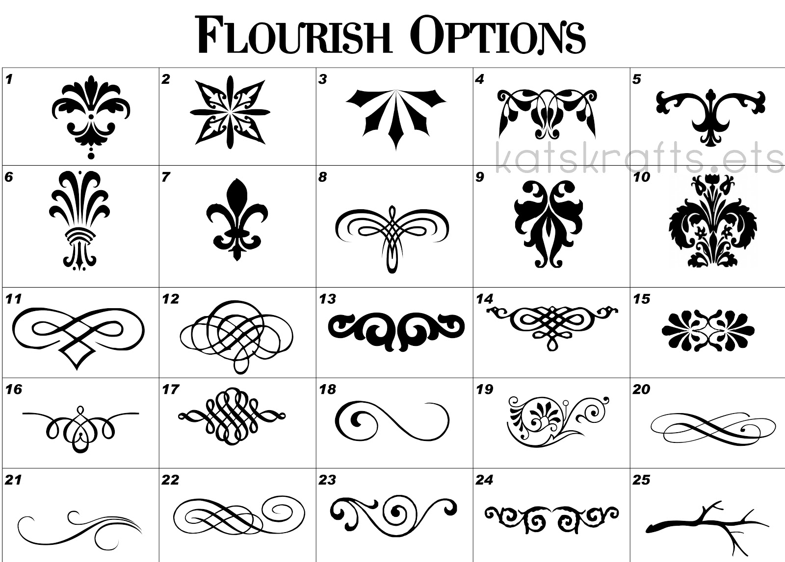 Kat's Krafts A Flourish for any Affair