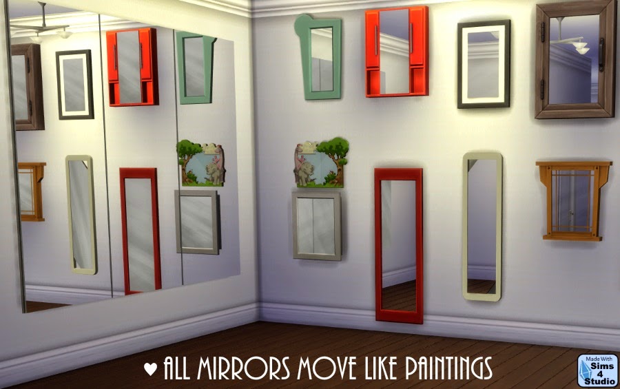 My Sims 4 Blog All Mirrors Move Like Paintings by OM