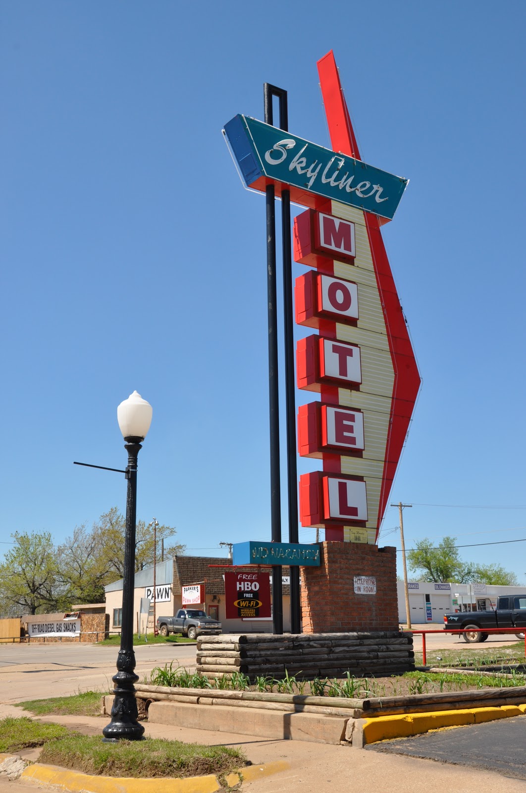 Route 66 Skyliner Motel. Stroud, Oklahoma.