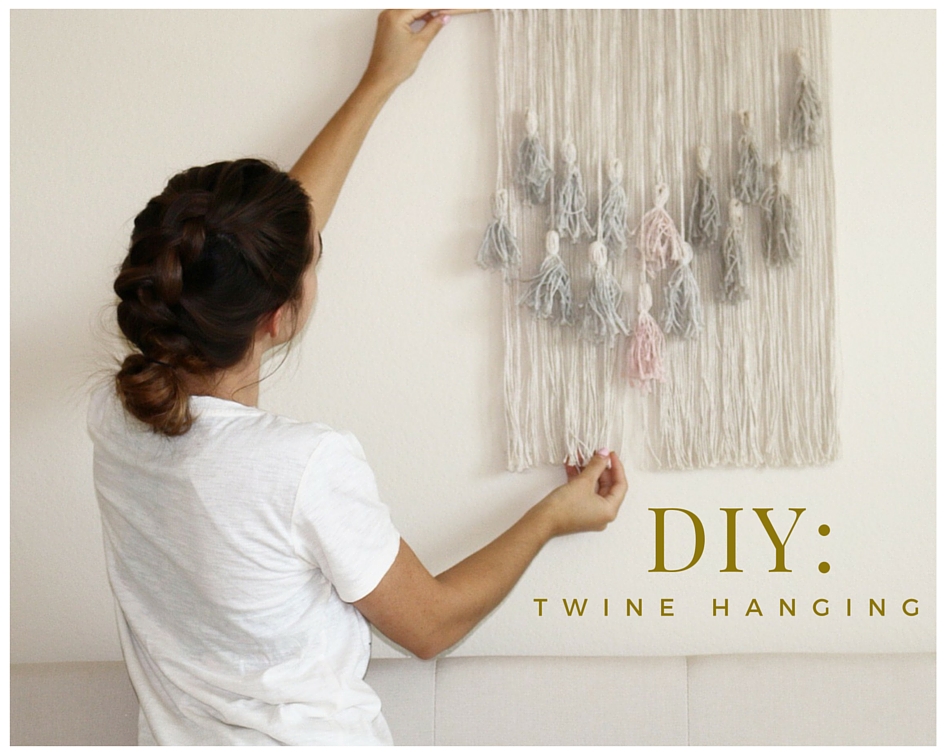 DIY Twine Hanging Flower Crown