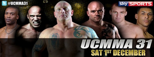UCMMA 31: GROVE VS CZERWINSKI - 12/1/12 Ultimate Challenge MMA 31 Fight Card in London, England with 3 Title Fights... UCMMA+31