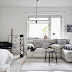 A cool black and white Swedish apartment