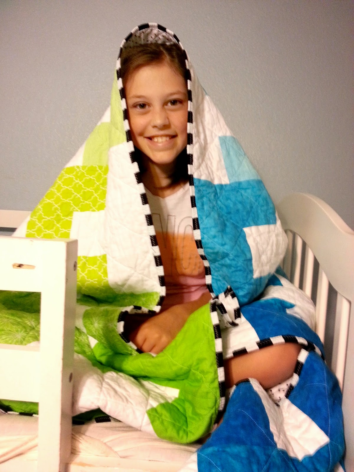 Step Skip Leap Twin Size Quilt