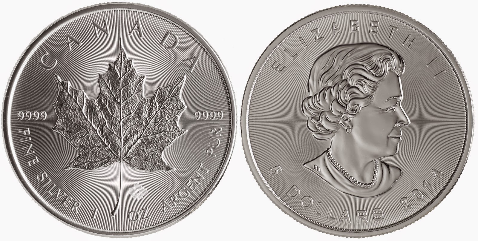 Ounces of Silver 2015 Canadian Maple Leaf Redesigned with Advanced