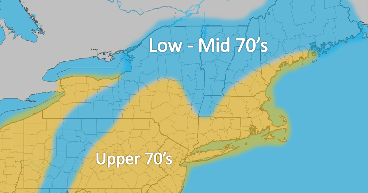 Northeast Weather Action 10 Day Temperatures Forecast A Cool Down or