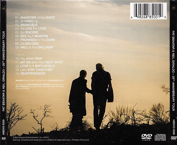 Pat Benatar And Neil Giraldo Th Anniversary Tour Cd Pat Benatar And Neil Giraldo Th Anniversary Tour Cd
