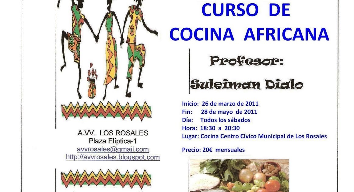 A. Vecinal, Cultural y Deportiva Los Rosales: Inscripción Curso Cocina