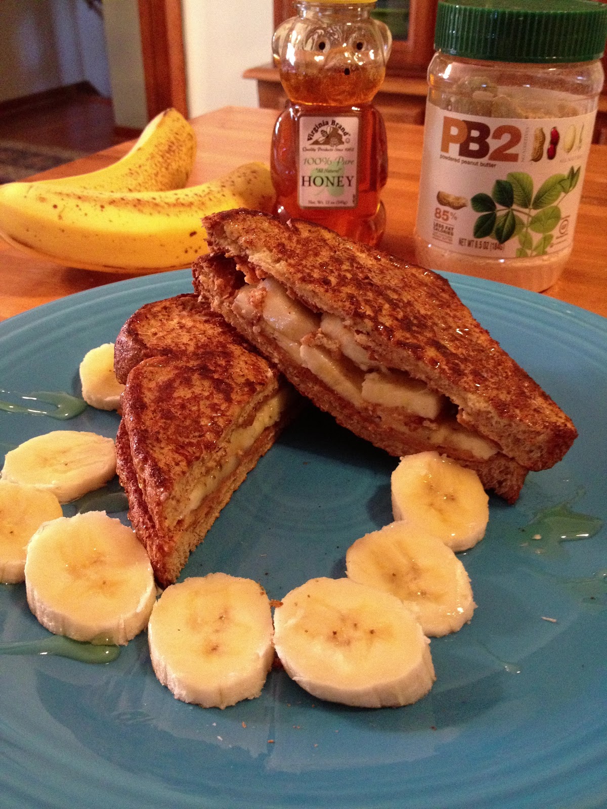 the candid collegiate... Peanut Butter Banana Stuffed French Toast Under 300 Calories