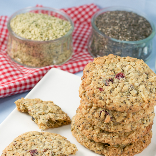 Gluten Free Hemp Chia Seed Oatmeal Cookies Art and the Kitchen Recipes