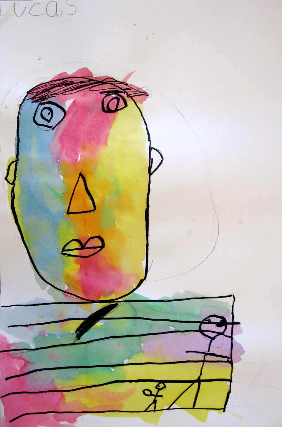 It's a Creative Journey: Kindergarten Self-Portraits