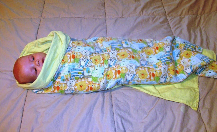 Alpine Climb Tutorial Miracle blanket wrap for baby WITHOUT the