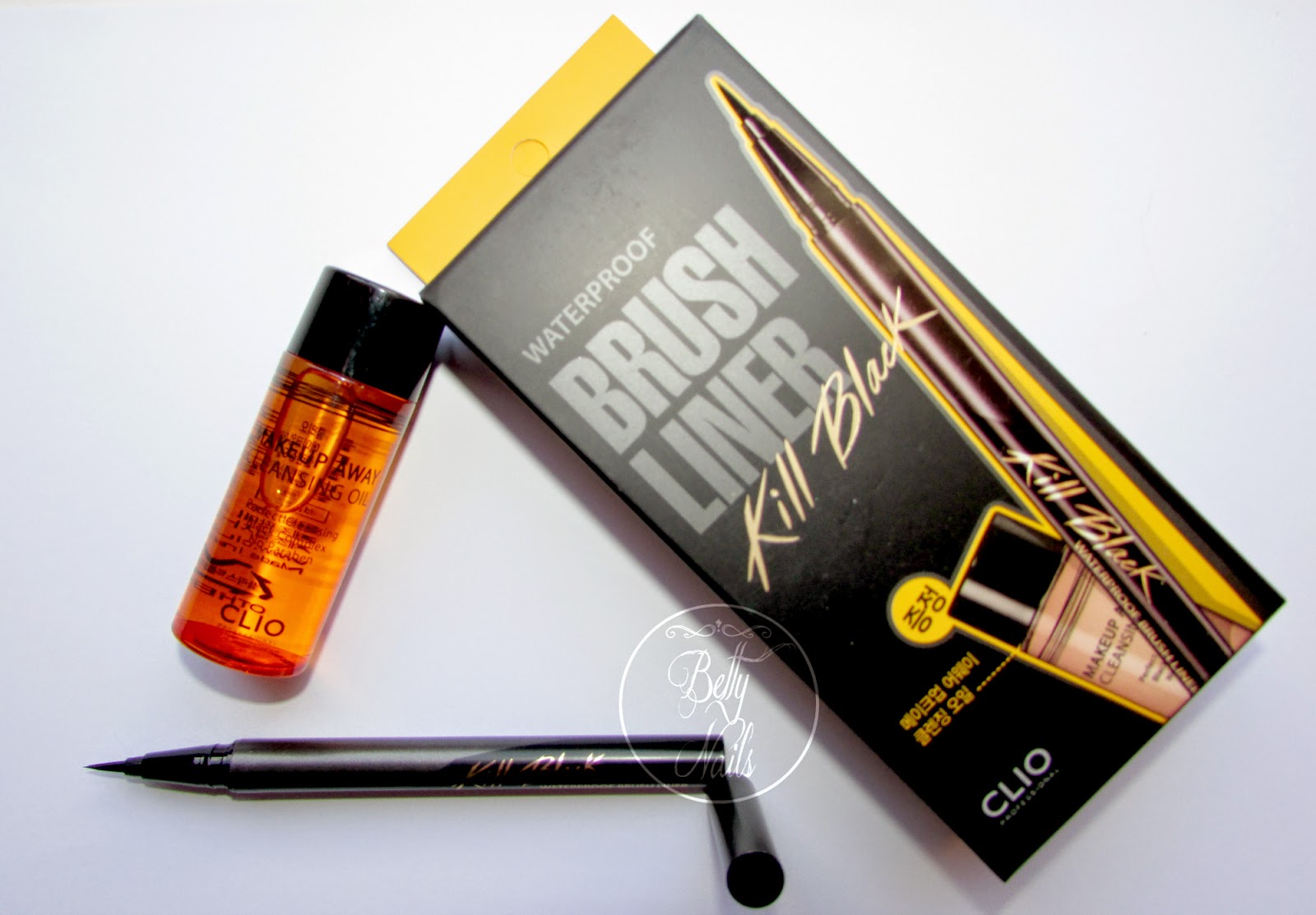 Betty Nails Clio Waterproof Brush Liner Kill Black Eyeliner [Review
