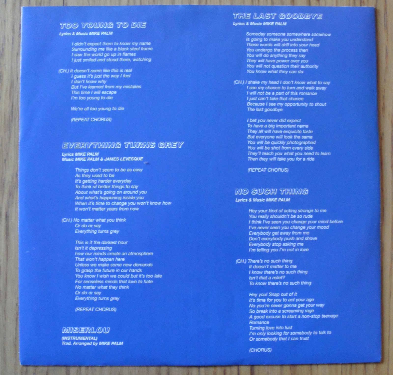 EZEKIEL MY RE(cord)COLLECTION AGENT ORANGE Living In Darkness