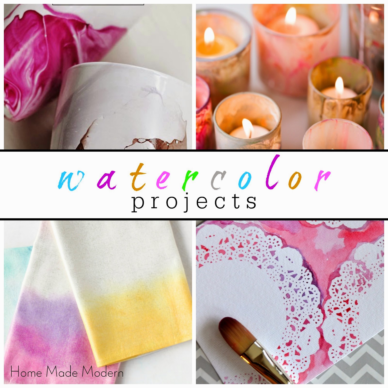 Home Made Modern WatercolorInspired Home Decor Projects