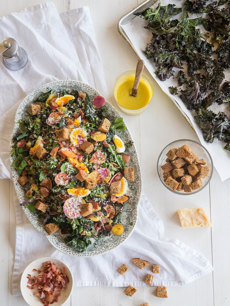 Crispy Kale 'Caesar' Salad WILD GREENS & SARDINES