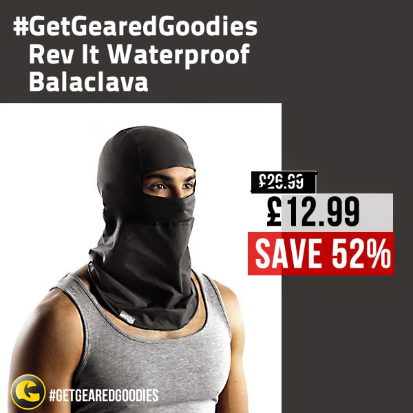 #GetGearedGoodies -  save on The Rev It! waterproof balaclava - www.GetGeared.co.uk