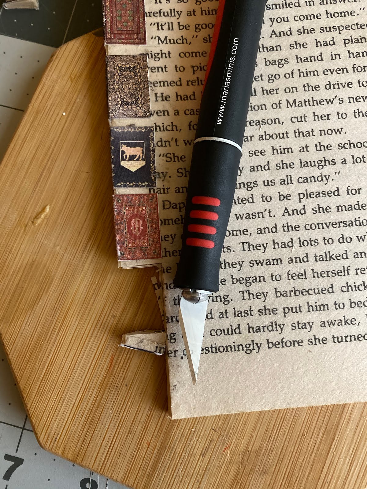 How To Make Miniature Antique Books and Free Printable