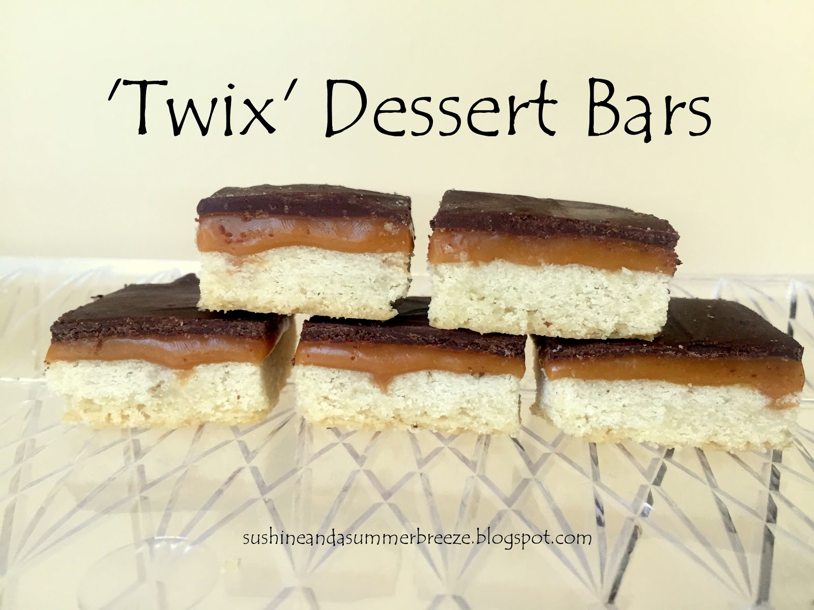 Sunshine and a Summer Breeze 'Twix' Dessert Bars