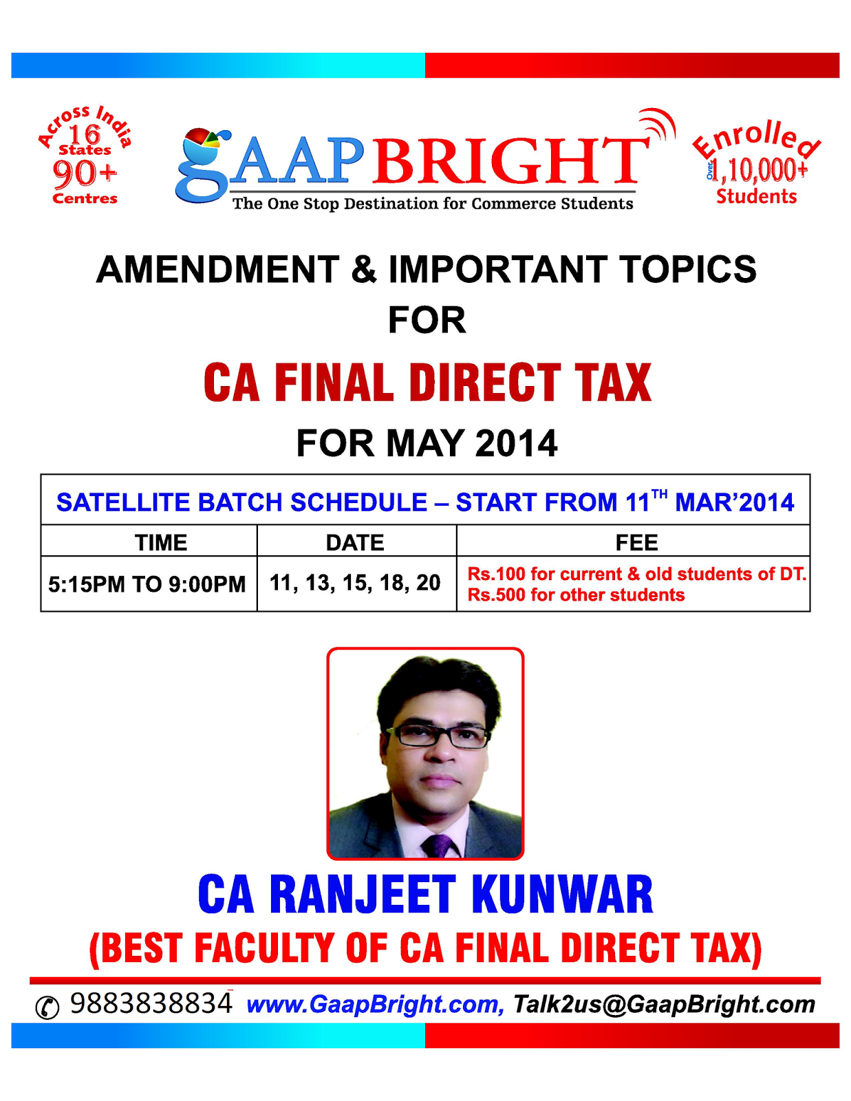 CA Final Best SFM Faculty DT AMENDMENT CLASSES