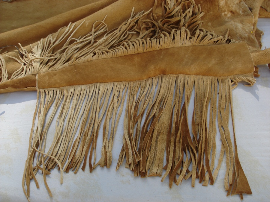 Stitching Up History How To Make Twisted Fringe on Brain Tan Leather
