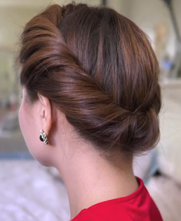 Quick Updo Hairstyle For Long Hair The 2 Minutes Spring Twist