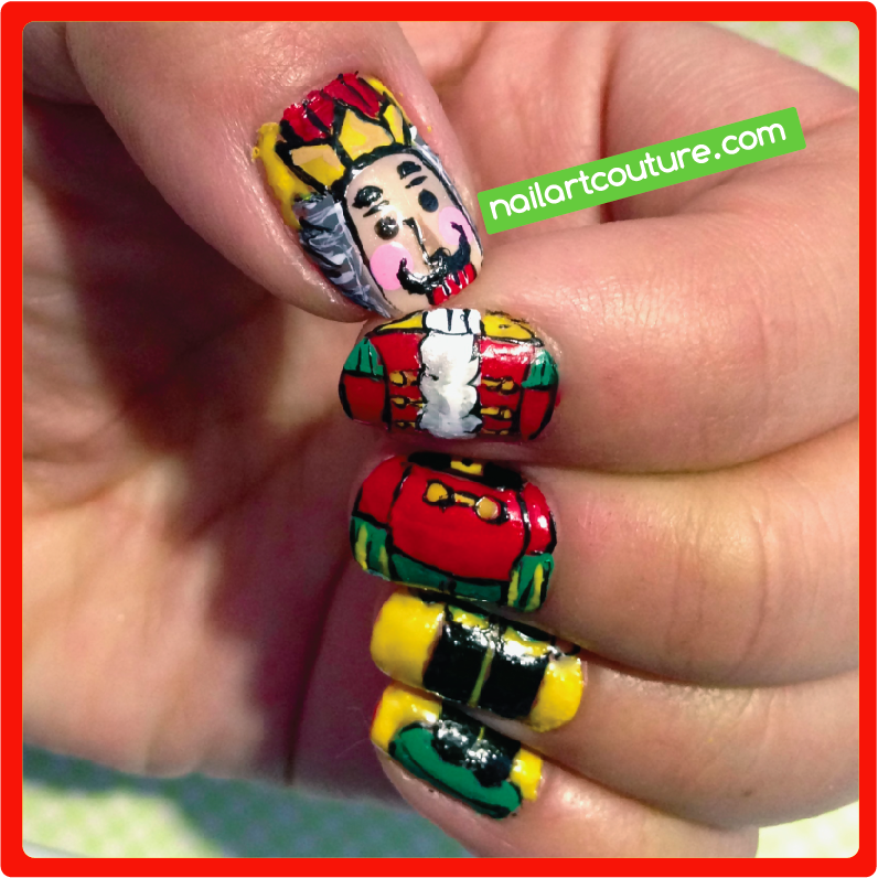 Nail Art Couture★ ! Christmas Nail Art 2 Nutcracker