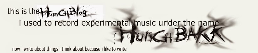 Hunchbakk - music and musings