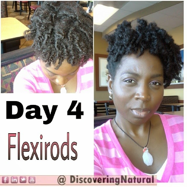 Discoveringnatural Flexirods On Natural Hair Day 4 And Day 5