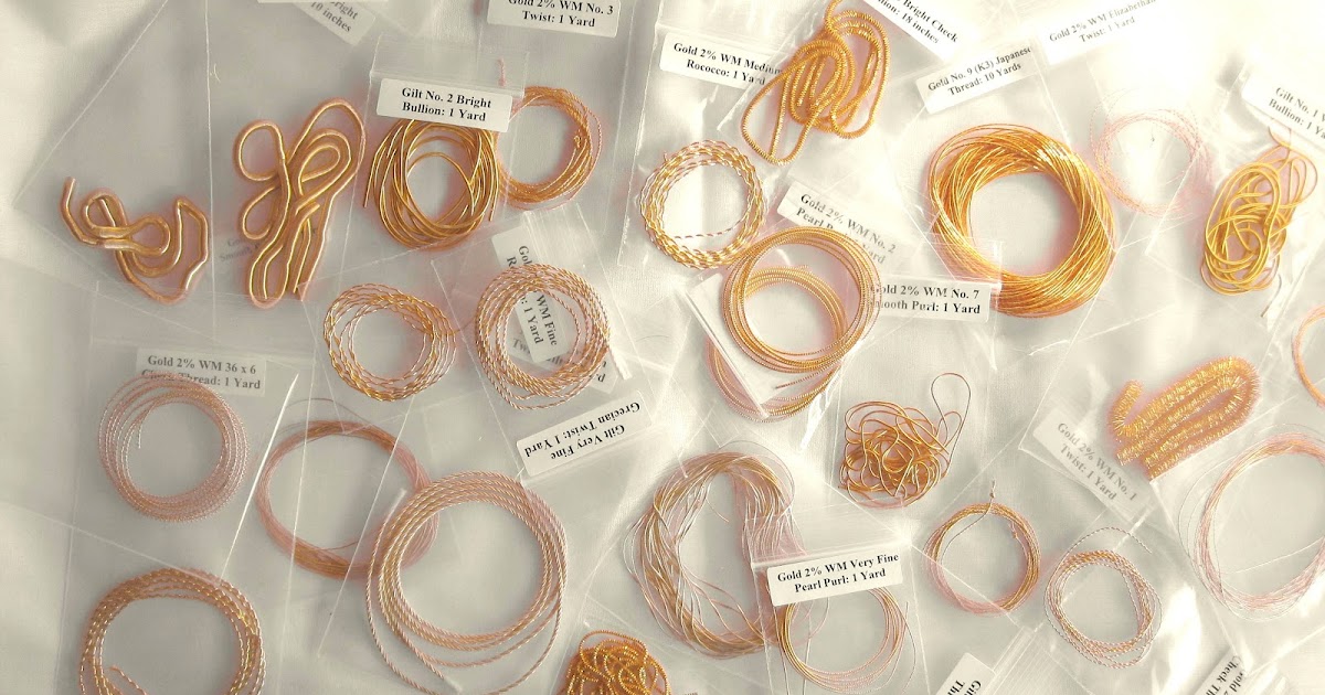 Silk and Colour Gold Threads!