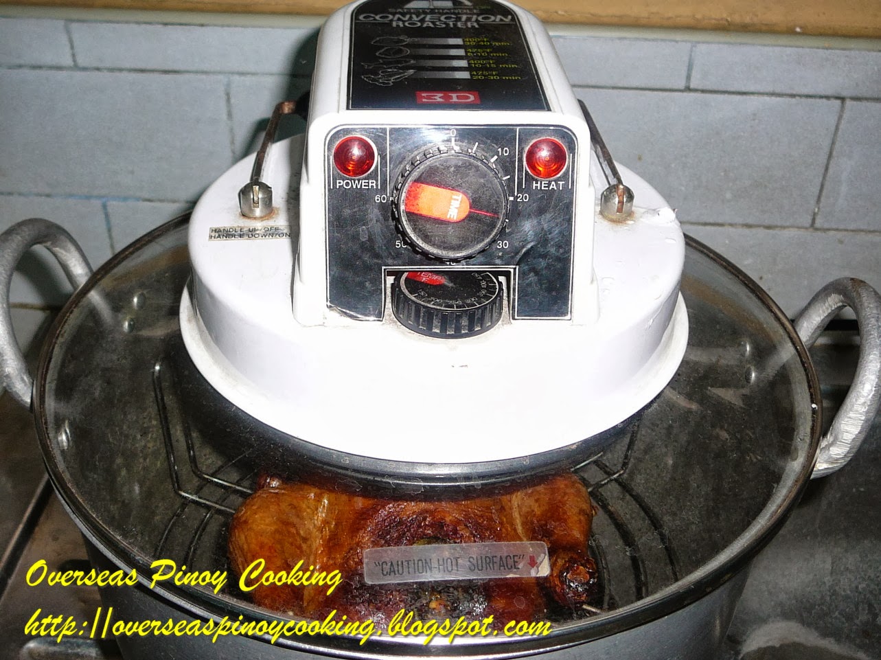 Overseas Pinoy Cooking Lechon Manok, Turbo Broiled Chicken