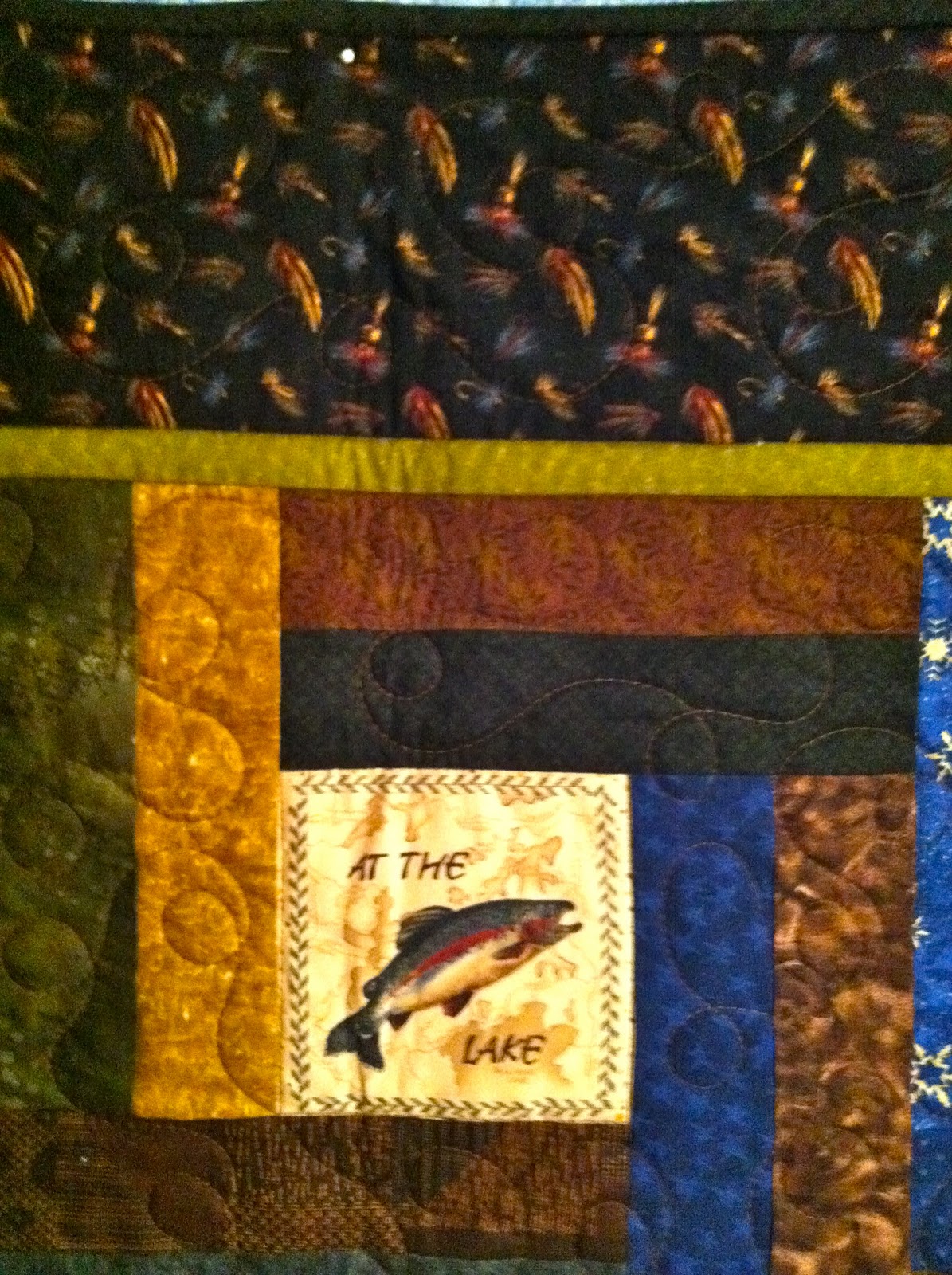 Linda's Quiltmania Mark's Fly Fishing Quilt