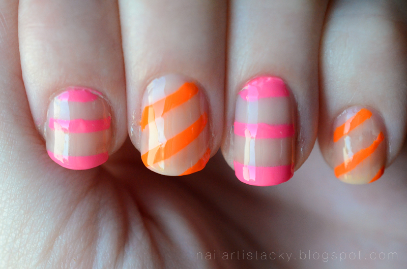 Nail Art Is Tacky Nude & Neon