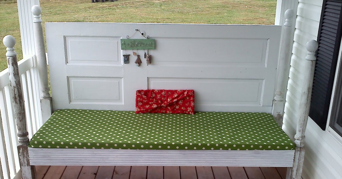 Redneck Martha Stewart Daybed for porch made out of old doors and