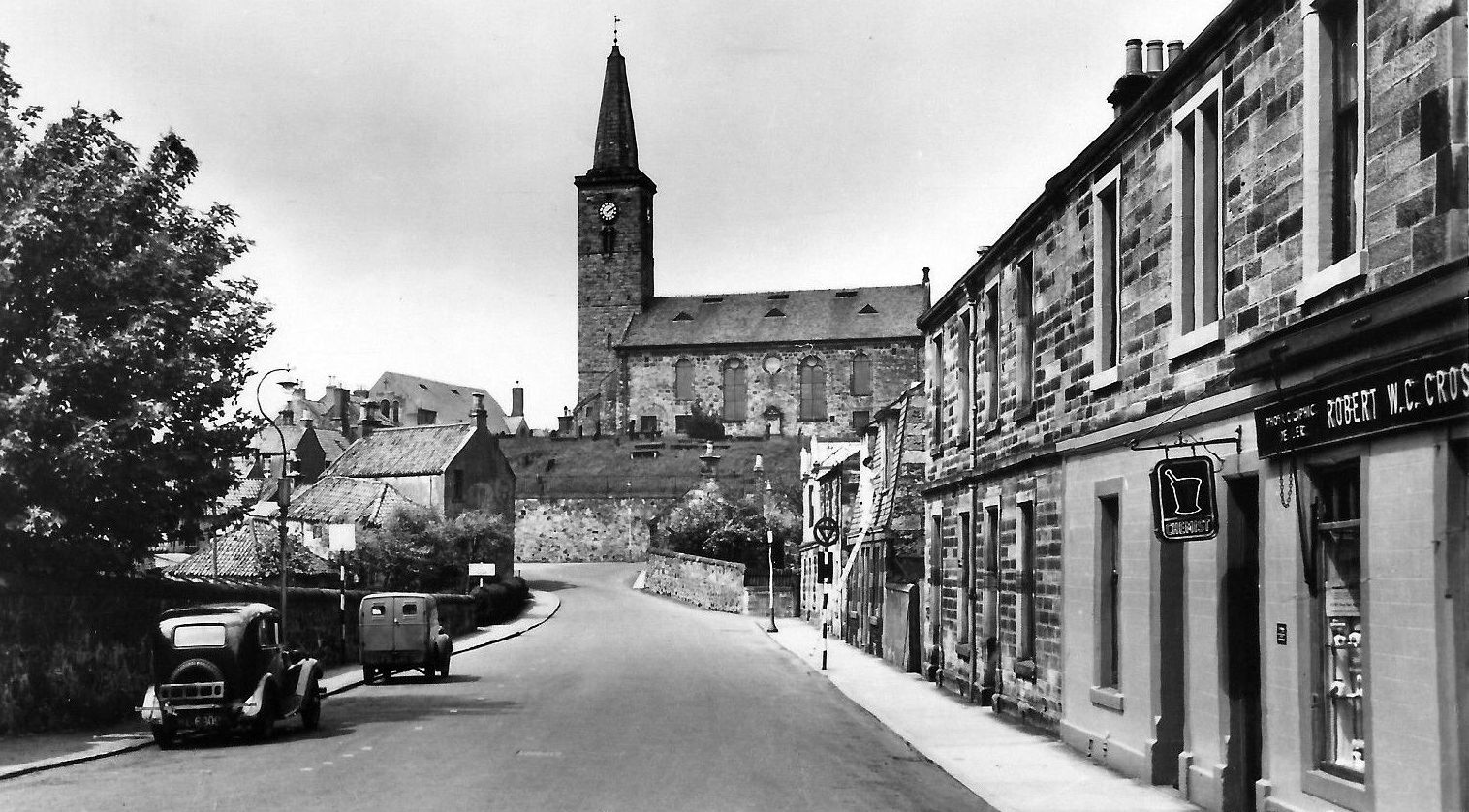 Tour Scotland Photographs Old Photograph Glass Street Markinch Fife